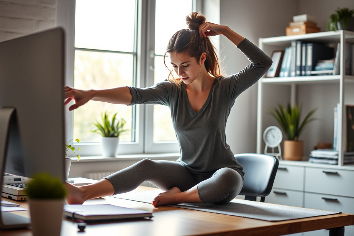 easy desk stretches — Easy Desk Stretches