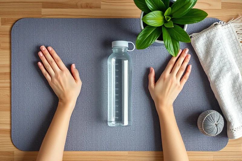 simple desk stretches home — Simple Desk Stretches Home (the finished result)
