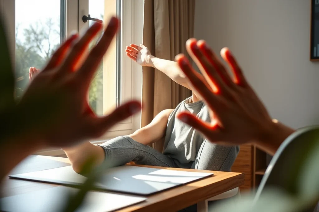 Desk Stretches Mistakes Form Fixes For Small Spaces